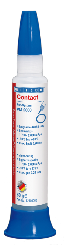 VM 2000 Adhésif Cyanoacrylate | Adhésif instantané à haute viscosité pour le métal