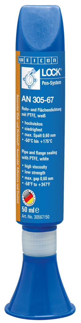WEICONLOCK® AN 305-67 Etanchéité de Tuyaux et de Surfaces | avec PTFE, faible résistance