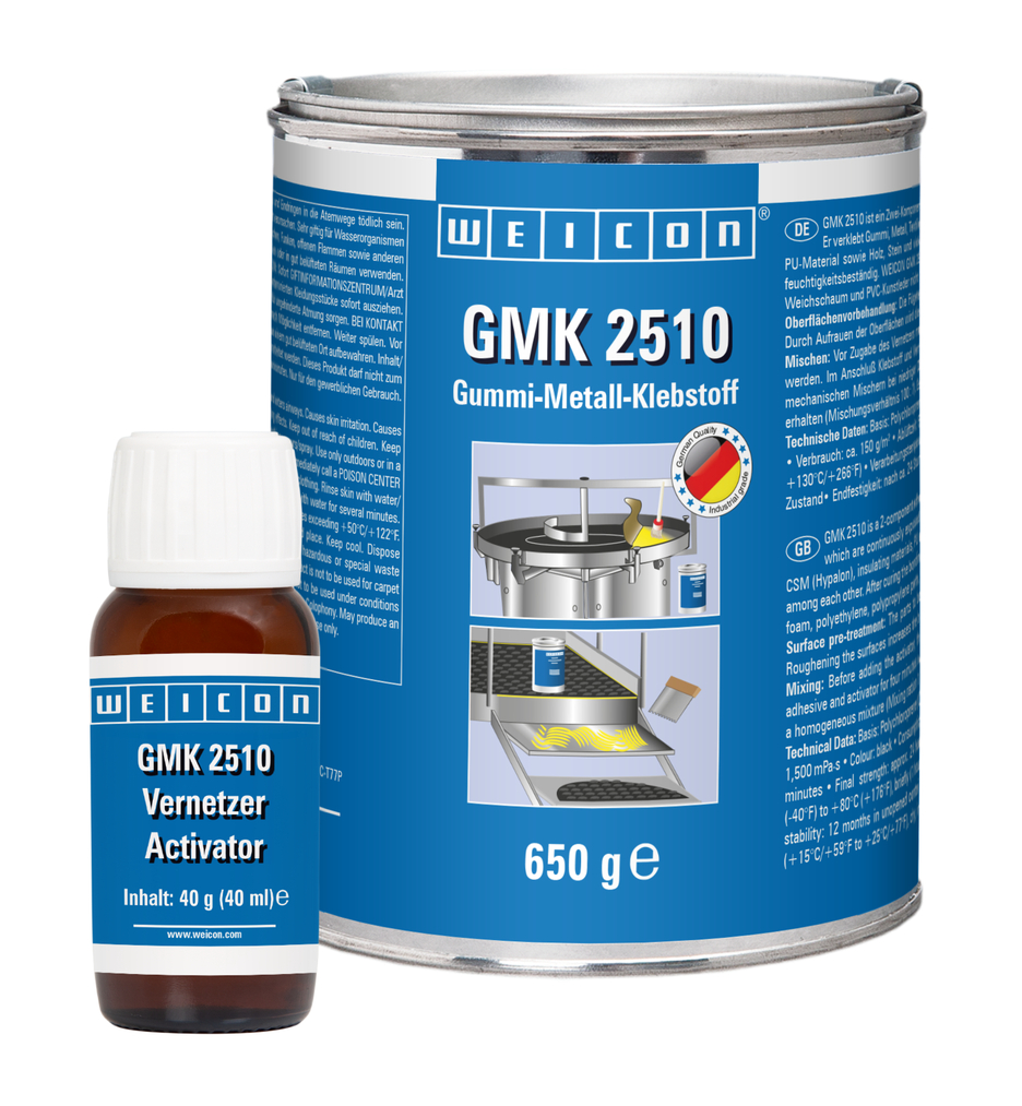 GMK 2510 Adhésif Contact | Colle de contact bicomposant pour le collage haute résistance du caoutchouc sur métal
