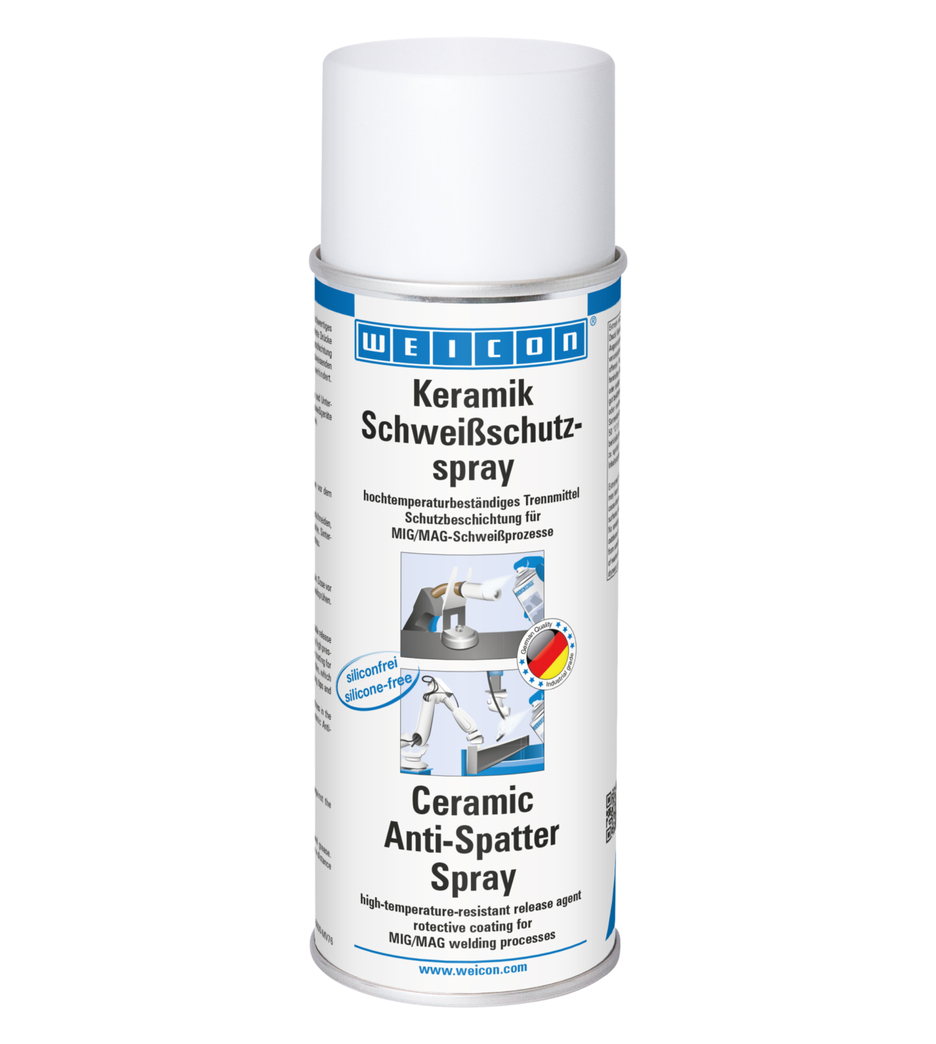 WEICON Spray Anti-adhérent Soudure Céramique | revêtement protecteur sans silicone à haute teneur en matières solides