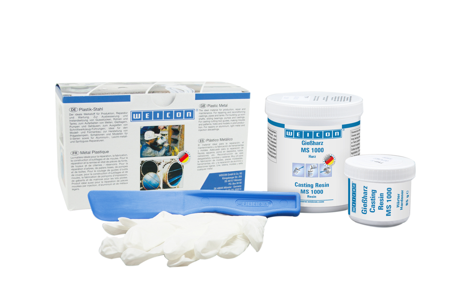 Résine de Coulée WEICON MS 1000 | Système à base de résines époxy pour le collage, le laminage et le coulage Résine de Coulée WEICON MS 1000 | Système à base de résines époxy pour le collage, le laminage et le coulage