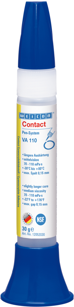 VA 110 Adhésif Cyanoacrylate | Colle instantanée pour le secteur alimentaire et de l'eau potable VA 110 Adhésif Cyanoacrylate | Colle instantanée pour le secteur alimentaire et de l'eau potable