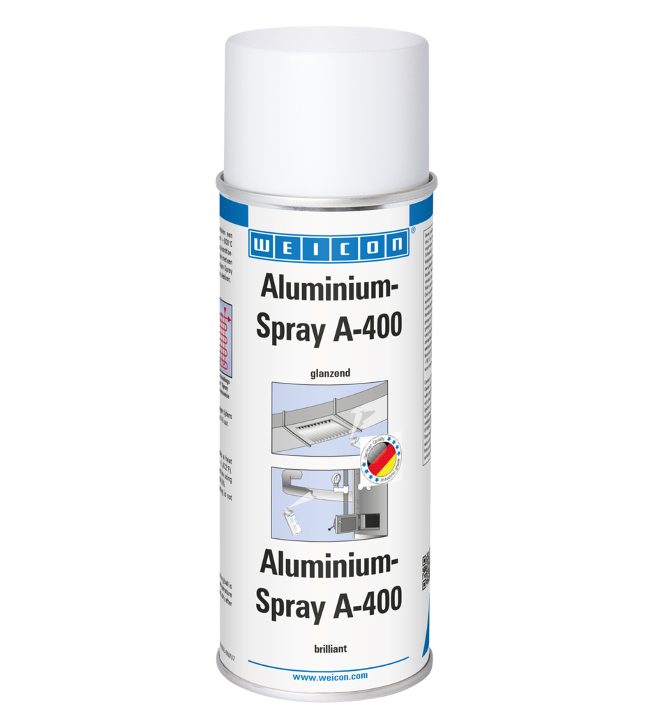 Spray Aluminium A-400, brillant | protection de haute qualité contre la rouille et la corrosion