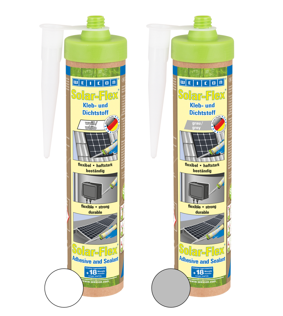 Solar-Flex® Polymère Hybride | Scellant adhésif résistant aux intempéries pour le domaine solaire, à base de MS-polymère
