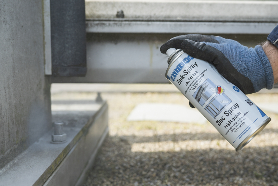 Spray Zinc spécial clair | protection cathodique contre la corrosion avec autorisation pour le secteur alimentaire