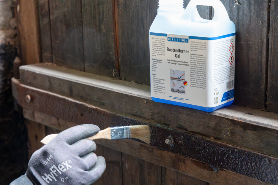WEICON Décapant Rouille, Gel | Gel pour l'élimination rapide et fiable de la rouille et des couleurs de ternissement.