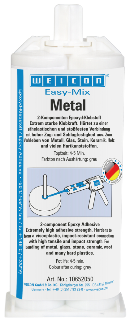 Easy-Mix Metal Adhésif Epoxy | Adhésif époxy pour le collage de pièces métalliques