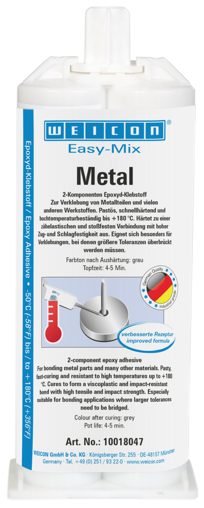 Easy-Mix Metal Adhésif Epoxy | Adhésif époxy pour le collage de pièces métalliques