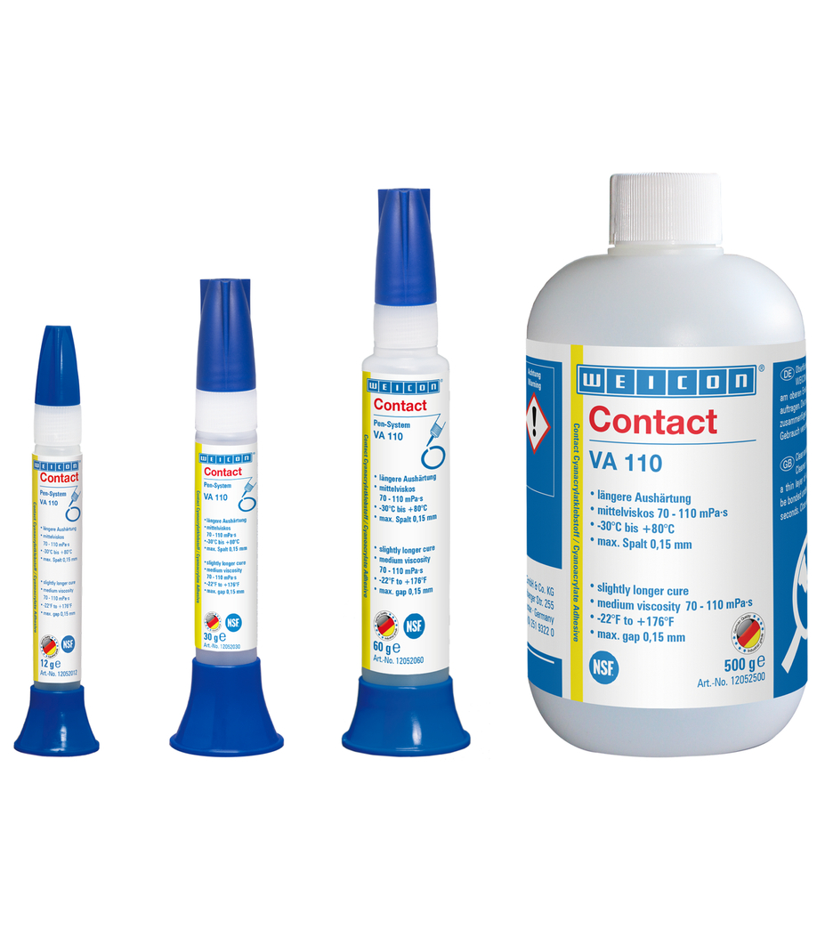 VA 110 Adhésif Cyanoacrylate | Colle instantanée pour le secteur alimentaire et de l'eau potable