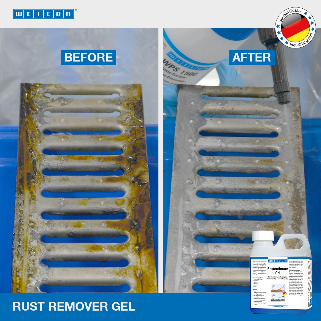 WEICON Décapant Rouille, Gel | Gel pour l'élimination rapide et fiable de la rouille et des couleurs de ternissement.