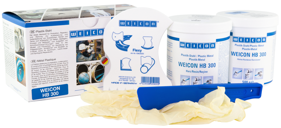 WEICON HB 300 | système à base de résines époxy résistant aux hautes températures pour la réparation et le moulage WEICON HB 300 | système à base de résines époxy résistant aux hautes températures pour la réparation et le moulage