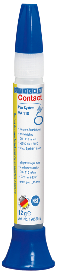 VA 110 Adhésif Cyanoacrylate | Colle instantanée pour le secteur alimentaire et de l'eau potable