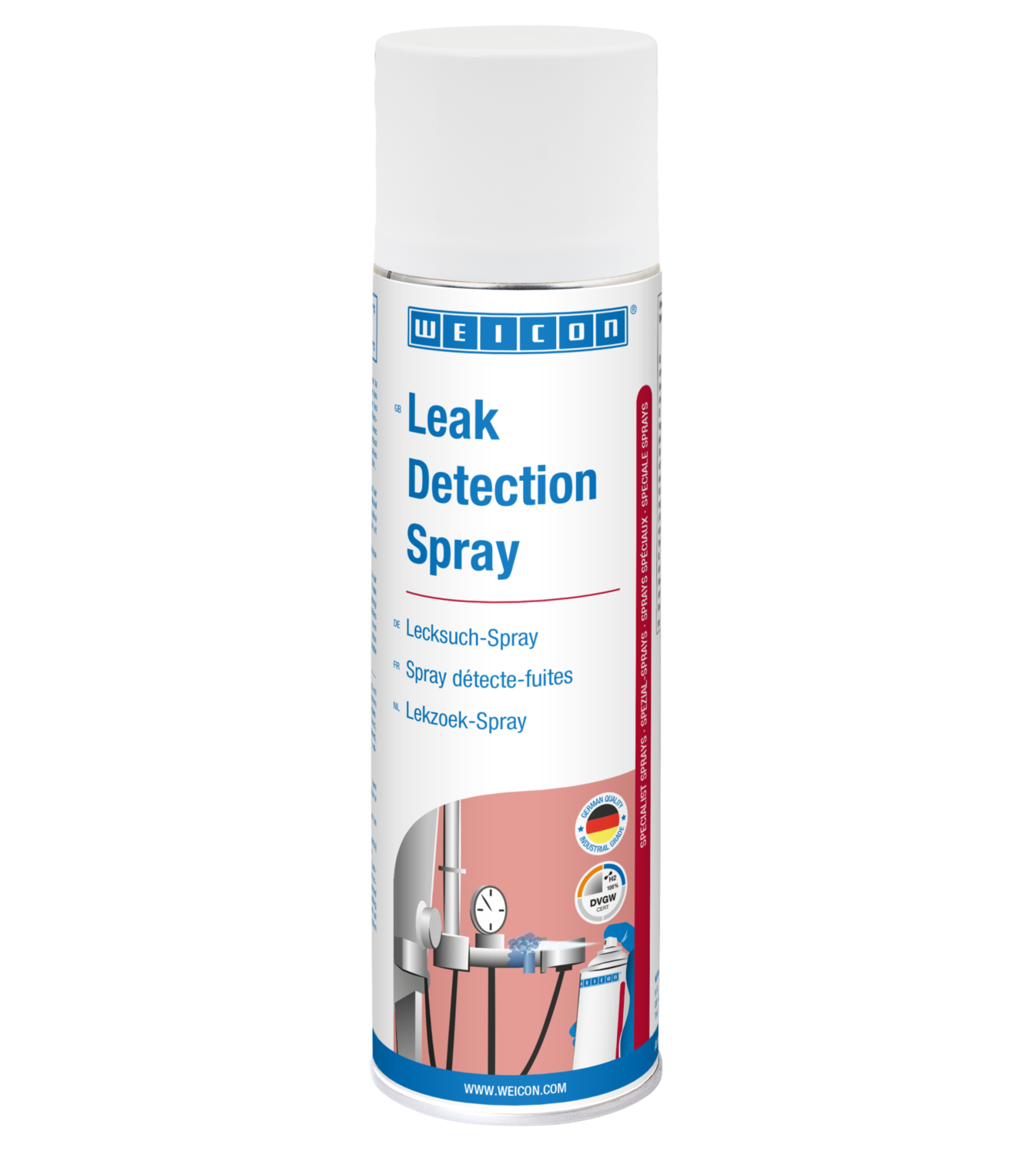 Spray Détecte-Fuites | Détection de fissures et de fuites sur les conduites sous pression