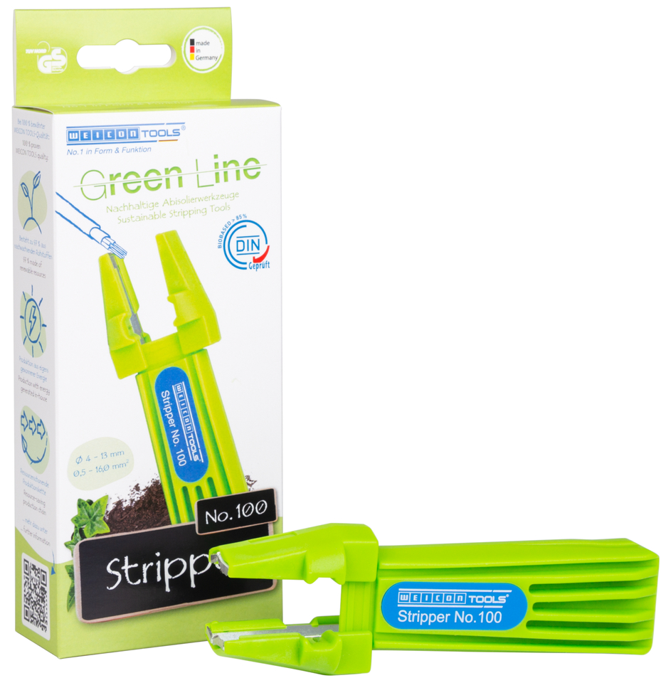 Stripper No. 100 Green Line | Outil à dégainer multifonctionnel, capacité 0,5 - 16 mm² / 4 - 13 mm Ø