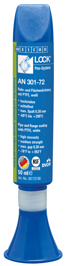 WEICONLOCK® AN 301-72 Etanchéité de Tuyaux et de Surfaces | avec PTFE, résistance moyenne, résistant aux températures élevées