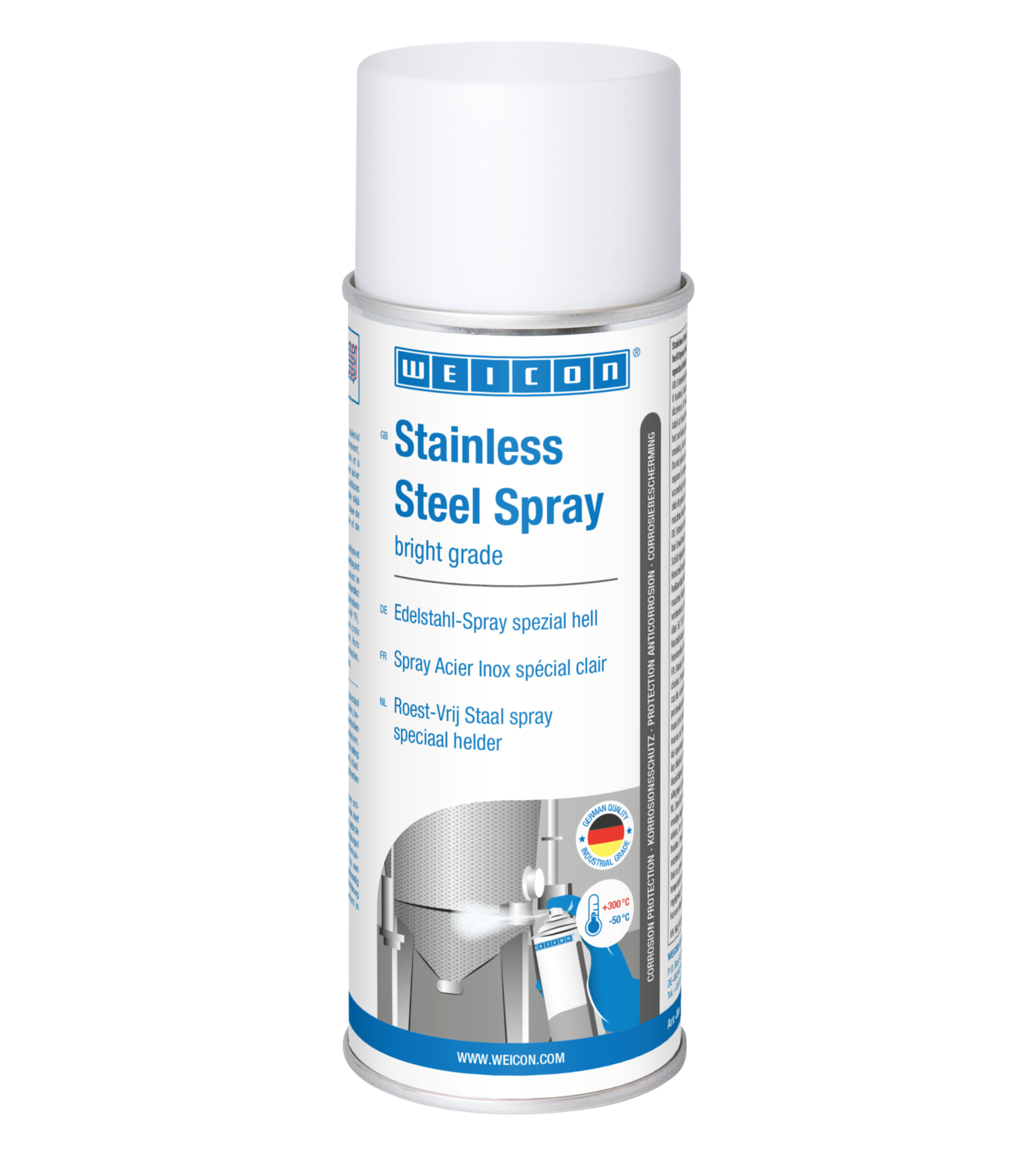 Spray Acier Inox, spécial clair | revêtement de surface résistant à la corrosion et aux intempéries