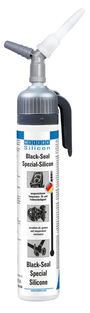 Black-Seal Silicone Spécial | Mastic d'étanchéité à élasticité permanente pour les zones résistantes à l'huile ou à la graisse
