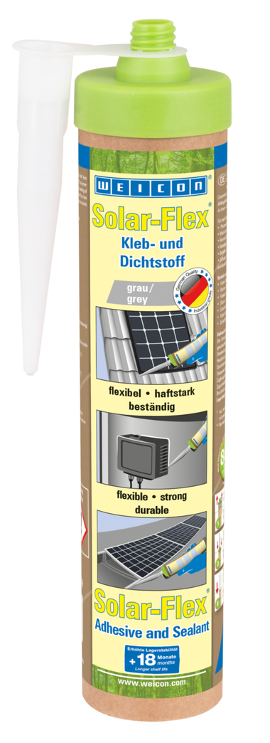 Solar-Flex® Polymère Hybride | Scellant adhésif résistant aux intempéries pour le domaine solaire, à base de MS-polymère