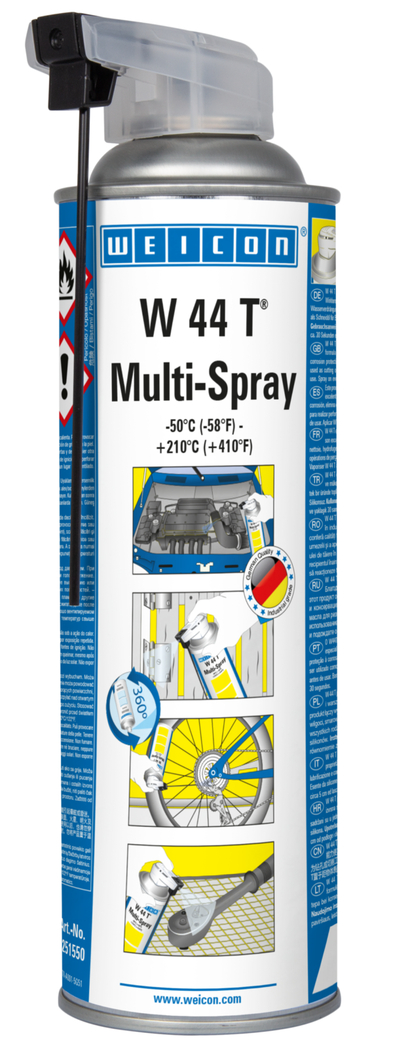 W 44 T® Multi-Spray | Huile lubrifiante et multifonctionnelle à effet quintuple W 44 T® Multi-Spray | Huile lubrifiante et multifonctionnelle à effet quintuple
