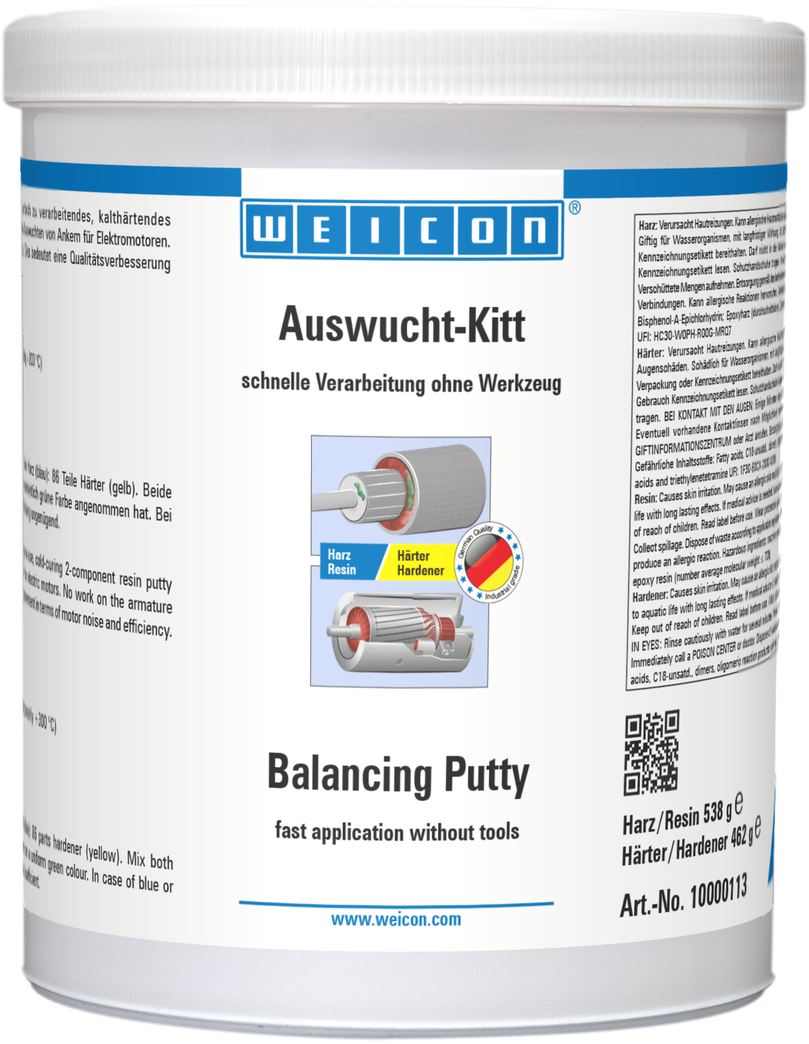 WEICON Mastic d’équilibrage | Pâte à base de résine époxy