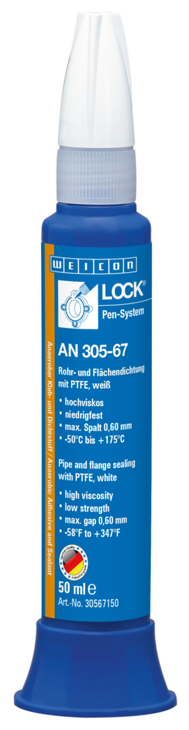 WEICONLOCK® AN 305-67 Etanchéité de Tuyaux et de Surfaces | avec PTFE, faible résistance