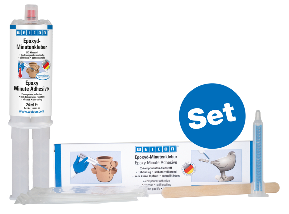 Colle-minute Epoxy | Colle époxy universelle, résistante aux températures élevées