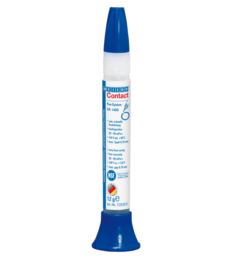 VA 1408 Adhésif Cyanoacrylate | Colle instantanée visqueuse, résistante à l'humidité et à faible viscosité