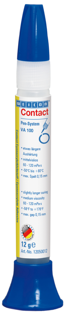 VA 100 Adhésif Cyanoacrylate | Colle instantanée pour métal, matières plastiques et caoutchouc