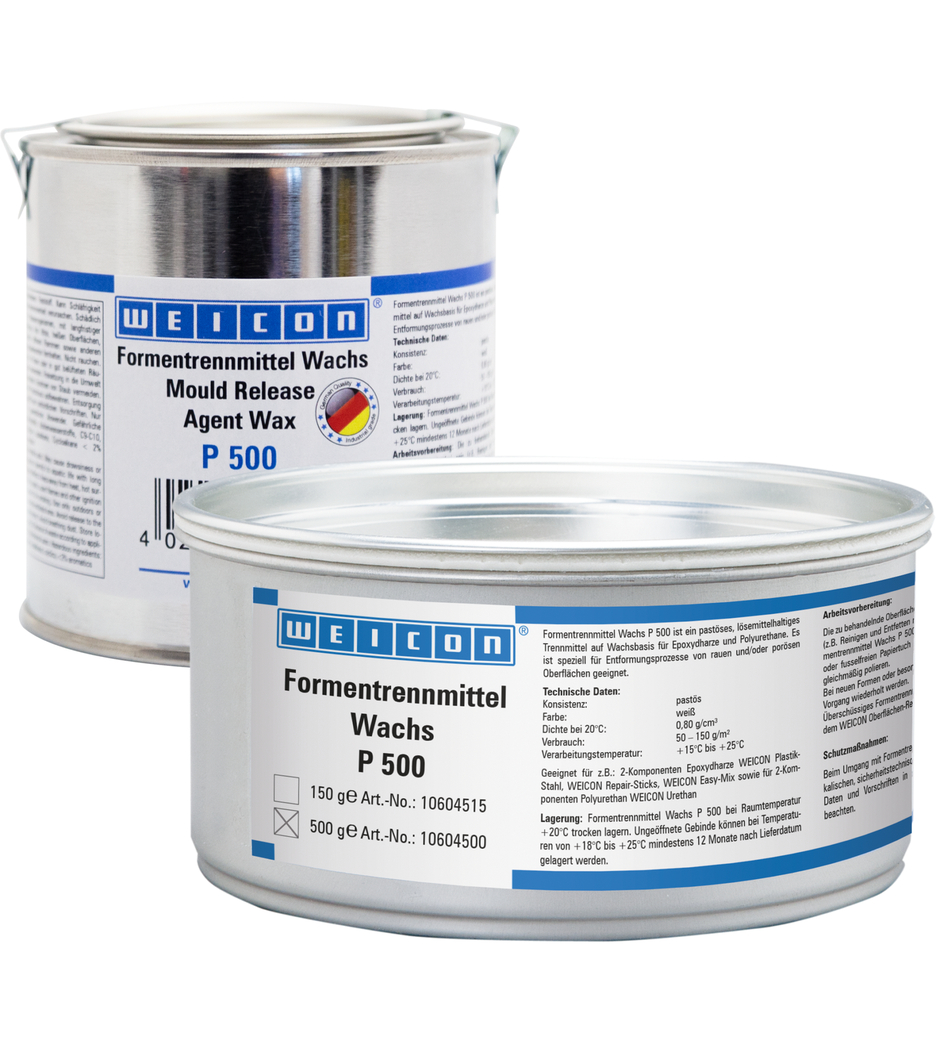 Lubrifiant de Moules Cire P 500 | pour surfaces poreuses