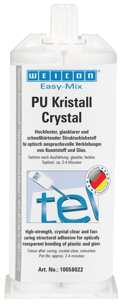 Easy-Mix PU Cristal | Adhésif à base de polyuréthane, transparent Easy-Mix PU Cristal | Adhésif à base de polyuréthane, transparent