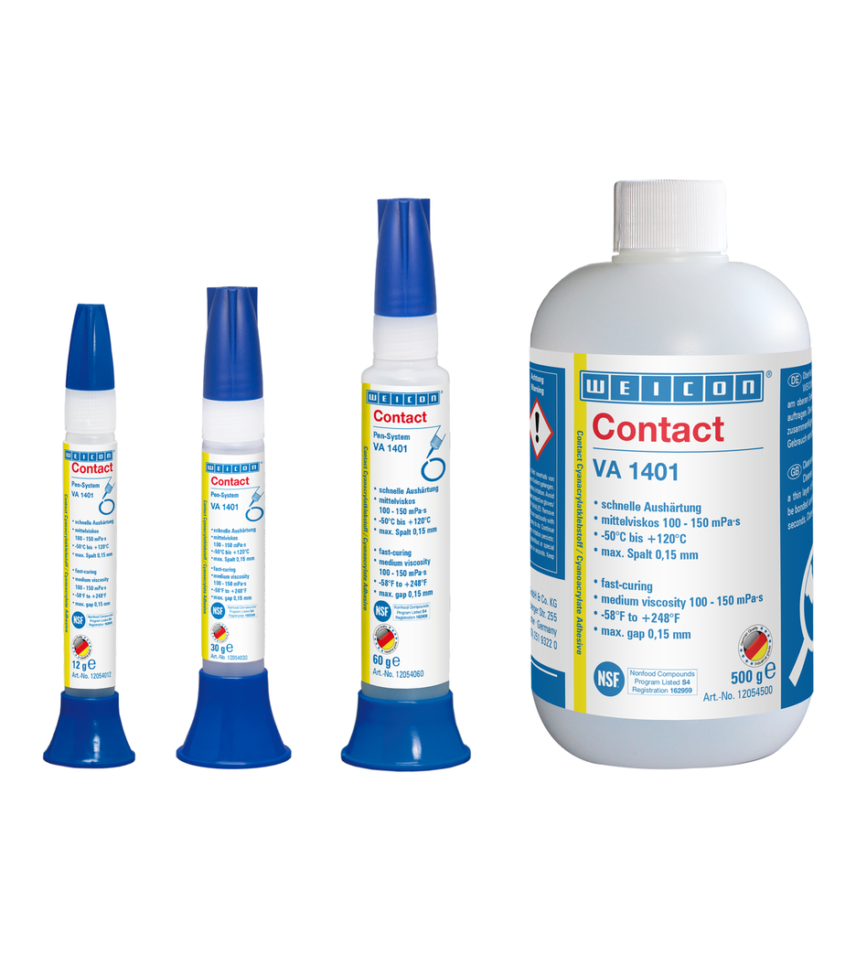 VA 1401 Adhésif Cyanoacrylate | Colle instantanée pour tissus, caoutchouc mousse et élastomères à larges pores
