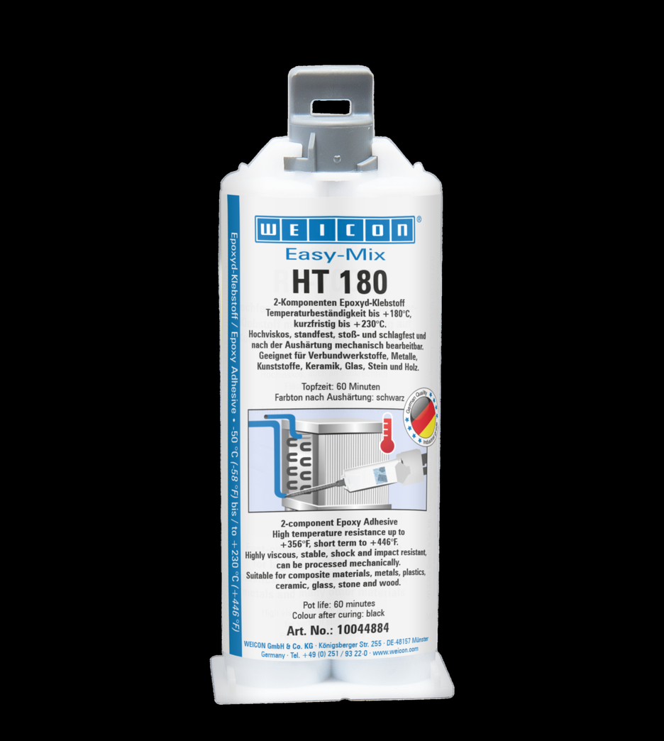 Easy-Mix HT 180 Adhésif Epoxy | Adhésif époxy résistant aux hautes températures jusqu'à 180°C