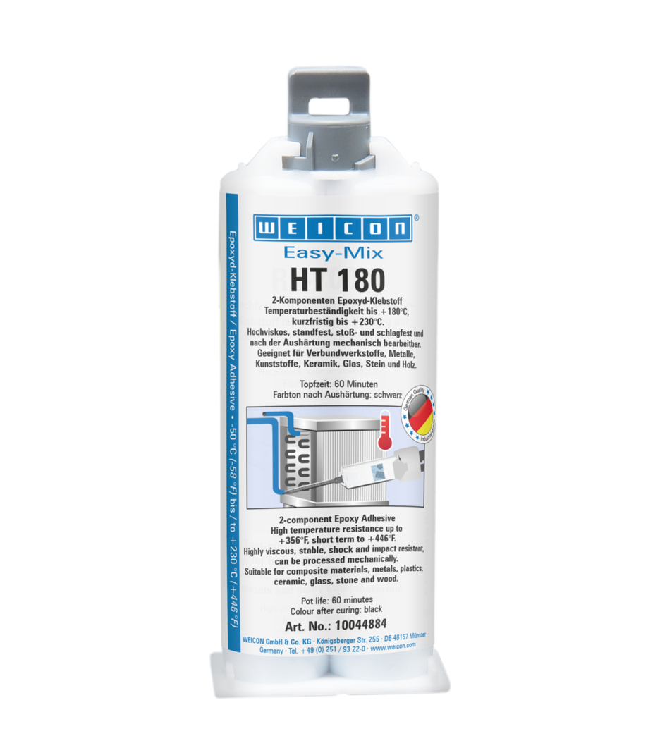 Easy-Mix HT 180 Adhésif Epoxy | Adhésif époxy résistant aux hautes températures jusqu'à 180°C