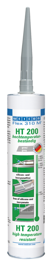 Flex 310 M® HT 200 | Adhésif et mastic d'étanchéité à forte adhérence initiale - idéal pour le revêtement par poudre et résistant à la chaleur jusqu'à 200 °C Flex 310 M® HT 200 | Adhésif et mastic d'étanchéité à forte adhérence initiale - idéal pour le revêtement par poudre et résistant à la chaleur jusqu'à 200 °C