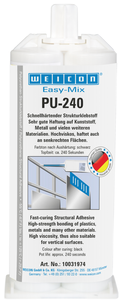 Easy-Mix PU-240 | Adhésif polyuréthane, haute résistance, vie en pot : env. 240 secondes