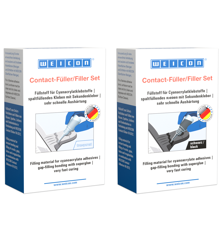 CA-Filler Kit | transparent special filler and cyanoacrylate adhesive Contact VA 8312