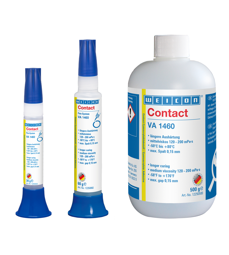 VA 1460 Adhésif Cyanoacrylate | Colle instantanée à viscosité moyenne, résistante à l'humidité