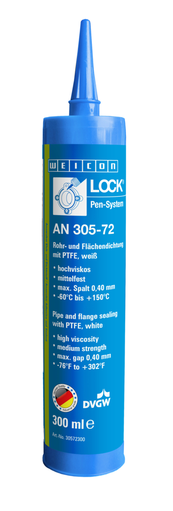 WEICONLOCK® AN 305-72 Etanchéité de Tuyaux et de Surfaces | avec PTFE, résistance moyenne, homologué pour l'eau potable