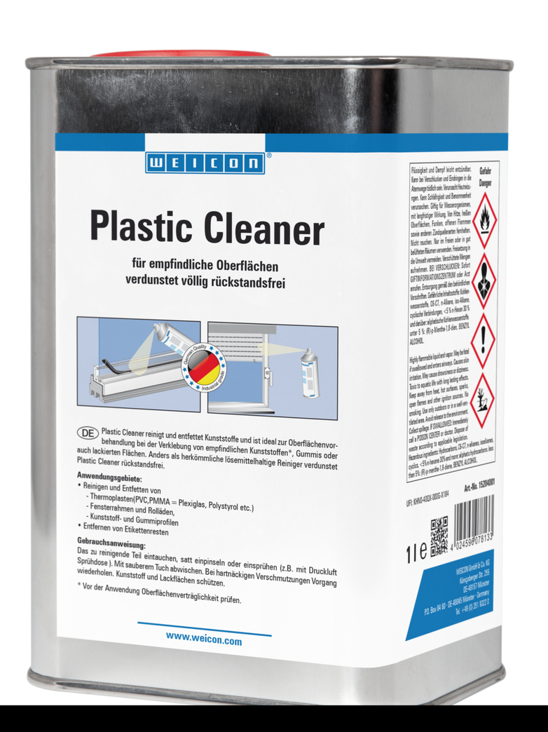 Plastic Cleaner | Nettoyant pour le plastique, le caoutchouc et les matériaux revêtus de poudre Plastic Cleaner | Nettoyant pour le plastique, le caoutchouc et les matériaux revêtus de poudre