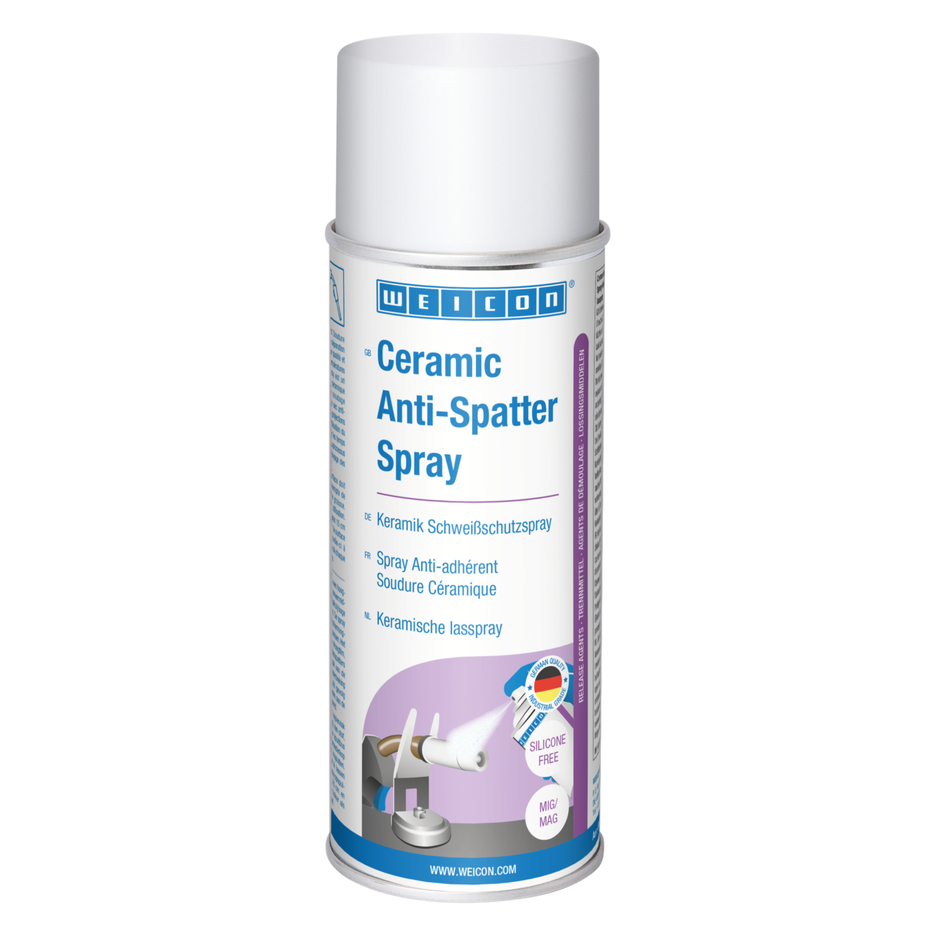 WEICON Spray Anti-adhérent Soudure Céramique | revêtement protecteur sans silicone à haute teneur en matières solides
