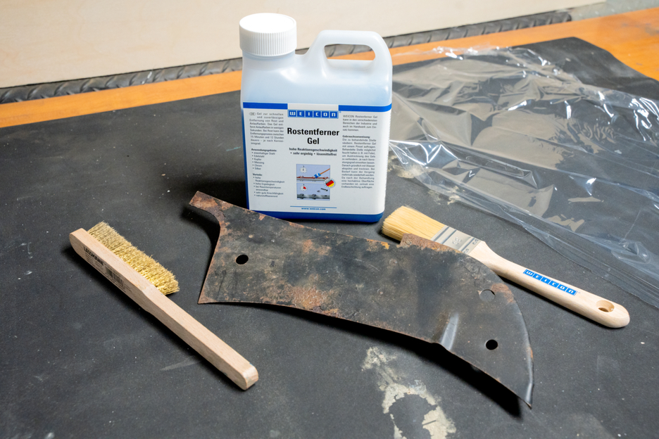 WEICON Décapant Rouille, Gel | Gel pour l'élimination rapide et fiable de la rouille et des couleurs de ternissement.
