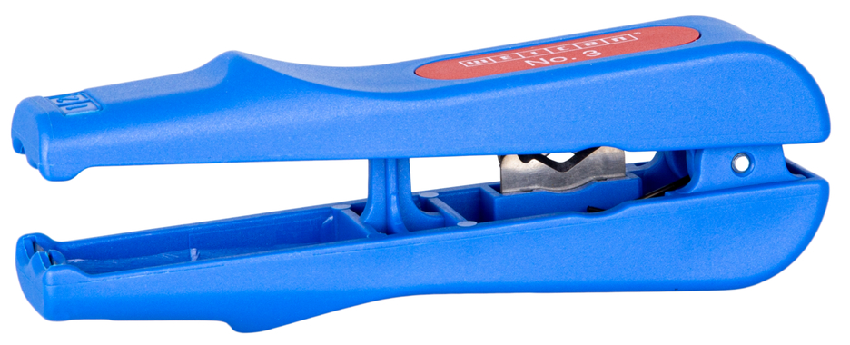 Combi-Coax No. 3 | pour dégainer et dénuder les câbles coaxiaux, coupe-fil latéral inclus, capacité 4,8 - 7,5 mm Ø Combi-Coax No. 3 | pour dégainer et dénuder les câbles coaxiaux, coupe-fil latéral inclus, capacité 4,8 - 7,5 mm Ø