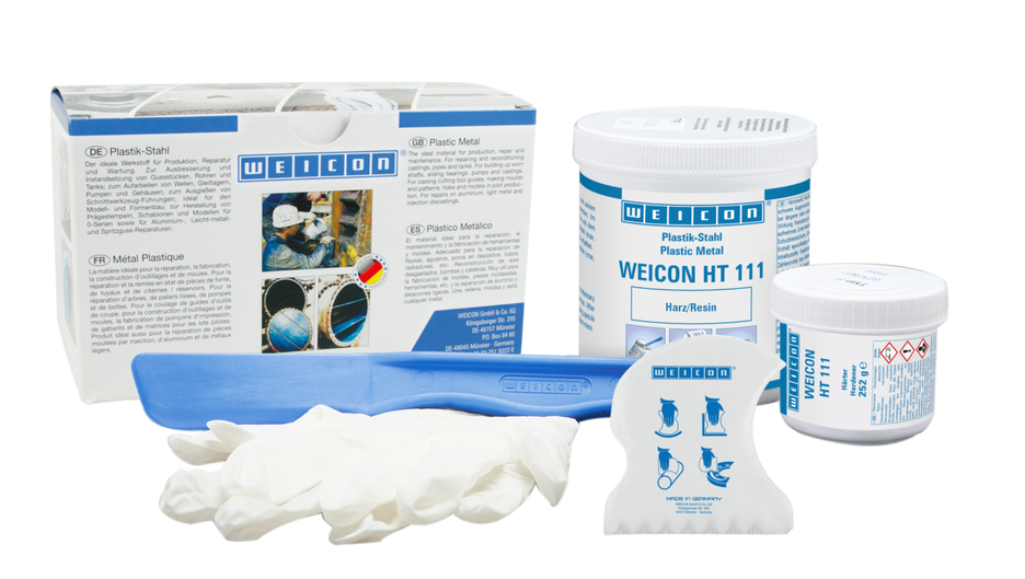WEICON HT 111 | système à base de résines époxy résistant aux hautes températures pour la réparation et le moulage