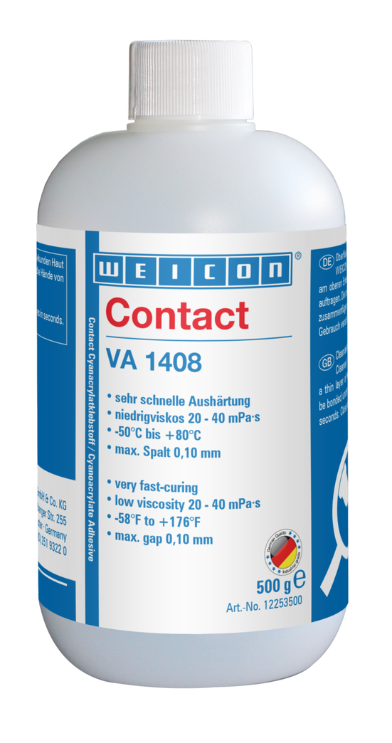 VA 1408 Adhésif Cyanoacrylate | Colle instantanée visqueuse, résistante à l'humidité et à faible viscosité