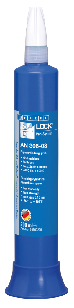 WEICONLOCK® AN 306-03 Fixation des Emmanchements | pour roulements, arbres et douilles, haute résistance, faible viscosité