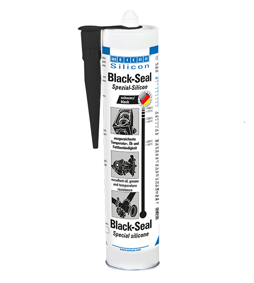 Black-Seal Silicone Spécial | Mastic d'étanchéité à élasticité permanente pour les zones résistantes à l'huile ou à la graisse