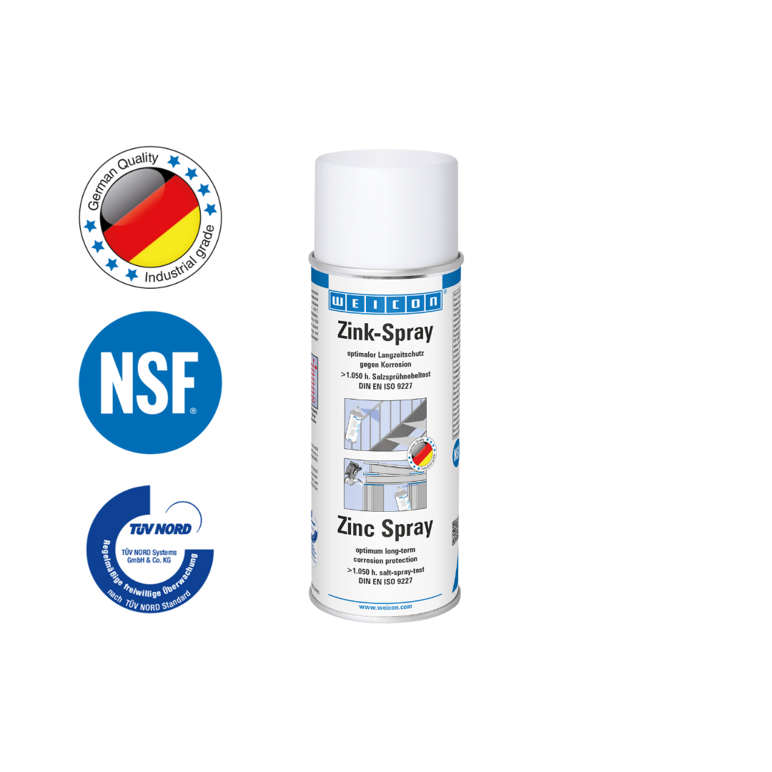 Spray Zinc | protection cathodique contre la corrosion avec autorisation pour le secteur alimentaire