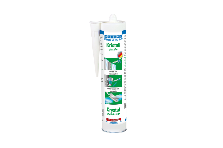 Flex 310 M® Cristal Polymère Hybride | Adhésif élastique à base de MS-polymère en presspack pour un travail sans fatigue