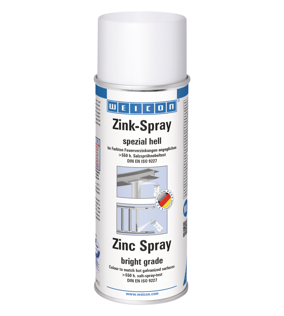 Spray Zinc « spécial clair » | protection cathodique contre la corrosion avec autorisation pour le secteur alimentaire