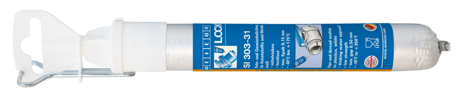 WEICONLOCK® SI 303-31 Etanchéité des Tuyaux et des Filetages | résistance faible, haute viscosité, certifié ISEGA
